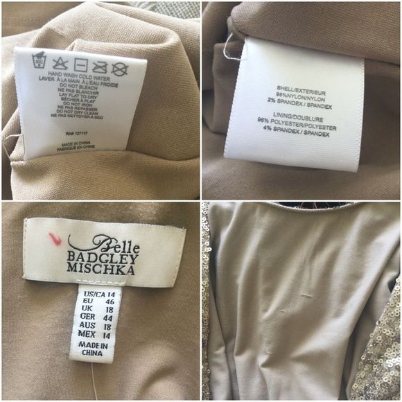 Cowl-sequin-embellished long-sleeved dress888 - Picture 8 of 8